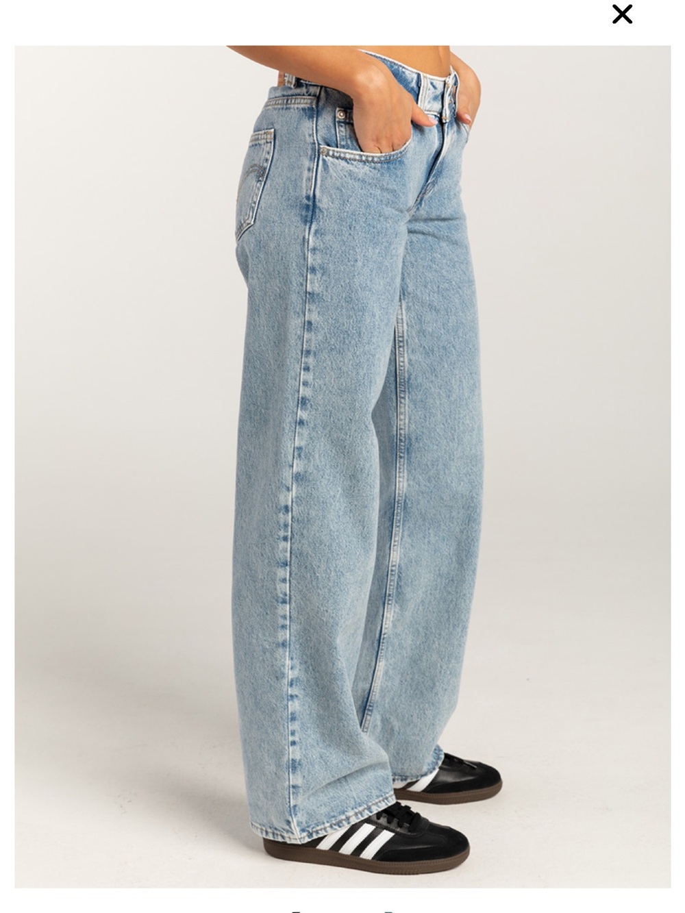 Levi's Light Blue Relaxed Wide-Leg Jeans